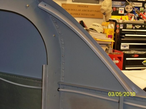 The left F-6111 canopy reinforcing rib