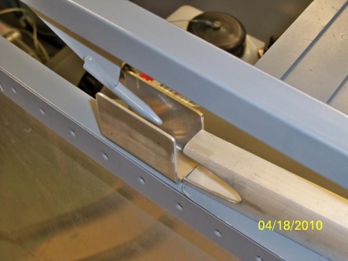 The right frame pin in place