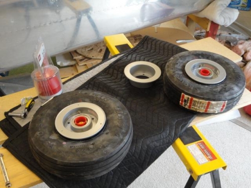 The assembled tires
