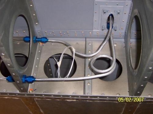 Pitot tubing and wiring for heater