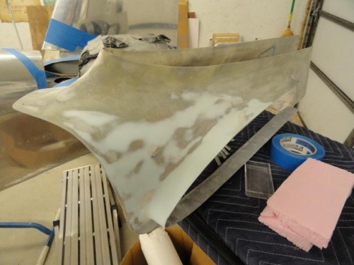 The sanded empennage fairing