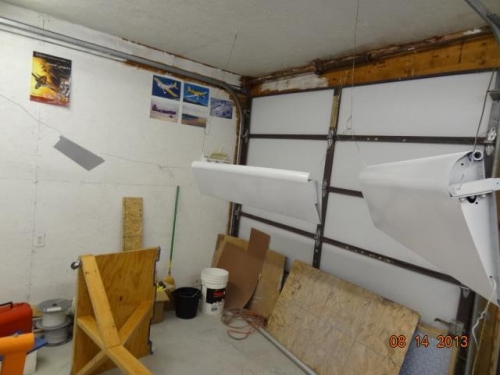 The trim tab, an aileron and a flap primed