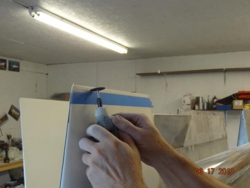 Cutting the wing tip on the bottom side