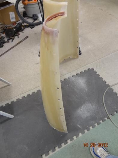 The cowling after the sdes were sanded