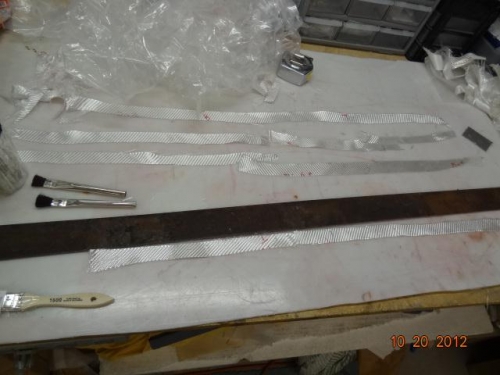 Glass strips gut and ready to be applied