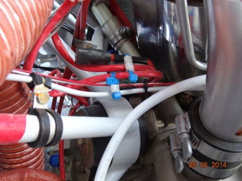 Tanis heater wires with the starter wire below