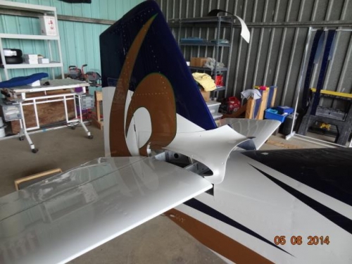 The tail with the empennage fairing