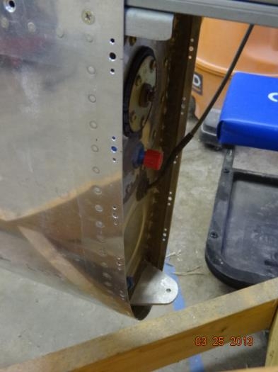 The fuel tank with nutplate holes