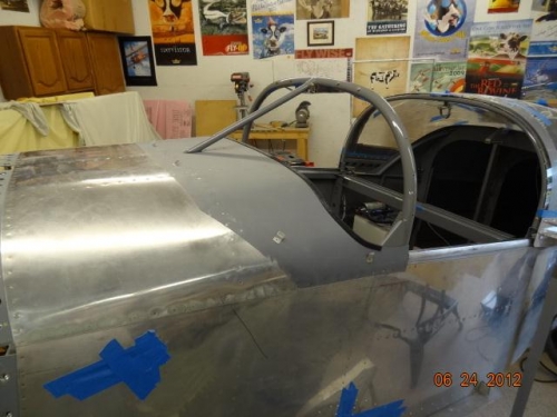 The fuselage after the windshield was removed