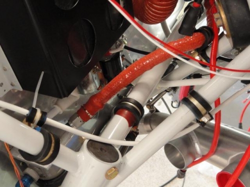 The fuel line between the gascolator and the fuel pump