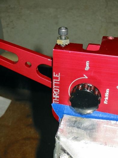 Set screw in place