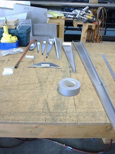 The parts for the rudder skeleton