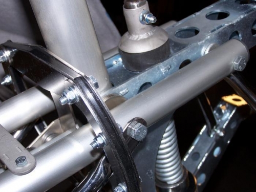 Front fork where it is held on