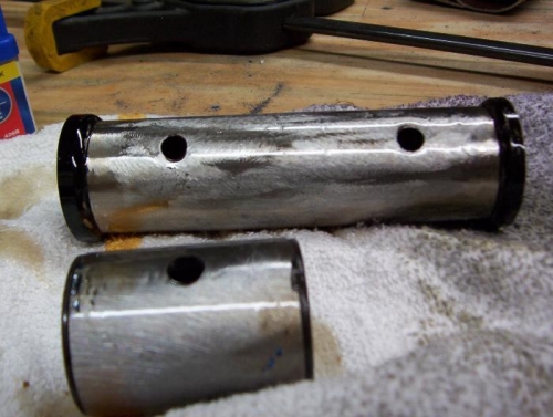 Oiled so they won't rust