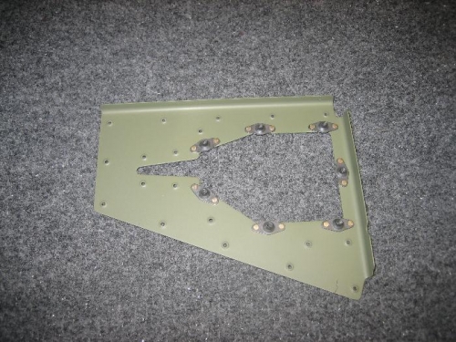 Elevator Trim Reinforcement plate with nutplates attached.