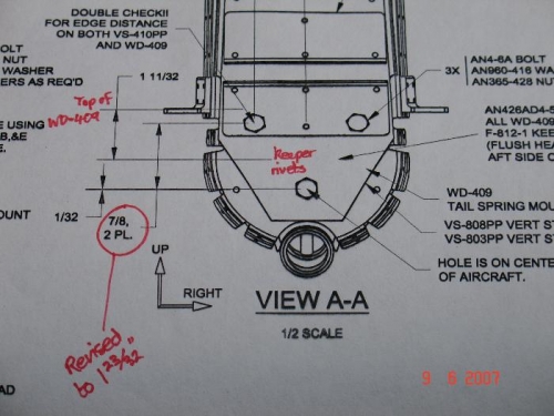 Slight revision to the DWG73 (Section A-A)