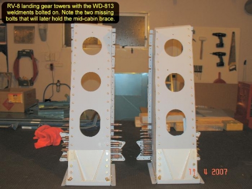 WD-813 weldments bolted on