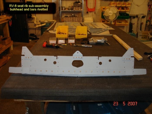 Seat rib sub-assembly bulkhead