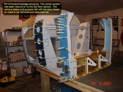 Forward fuselage / center section assembly