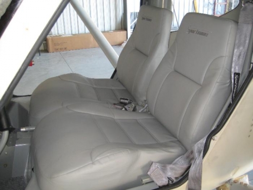 Leather seats installed
