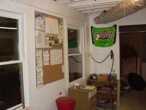 New windows, sheetrock, air