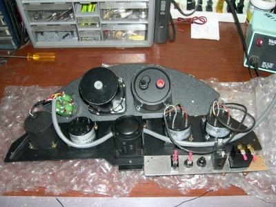 Rear view of the panel wiring bundle