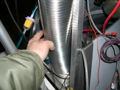 Flexible aluminum ducting hose
