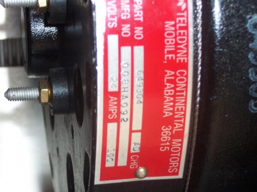 TCM #649304 100A main alternator