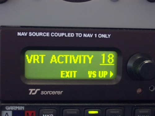 VRT ACTIVITY setting from last flight