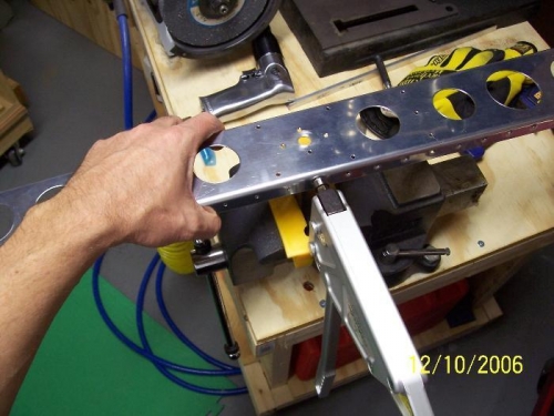 Dimpling the spar