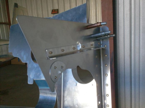 Riveting baffles together