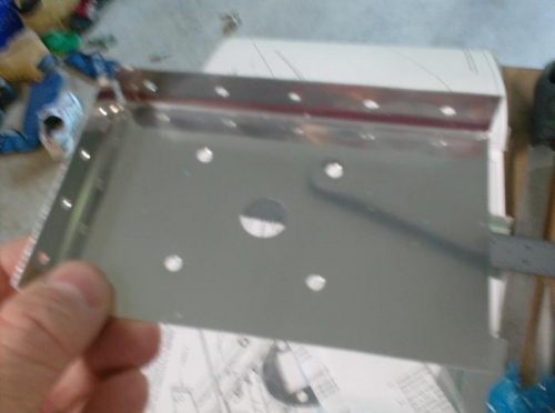 Mounting holes drilled