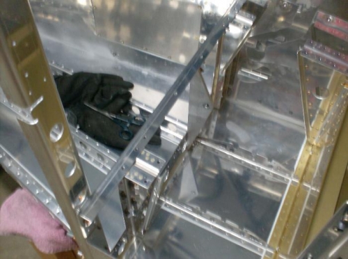 Seat rail supports and control column mount