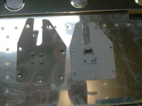Cover plates with the 415's riveted in-place