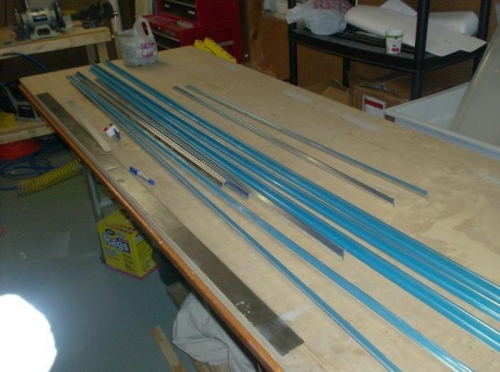 Stiffeners cut to length