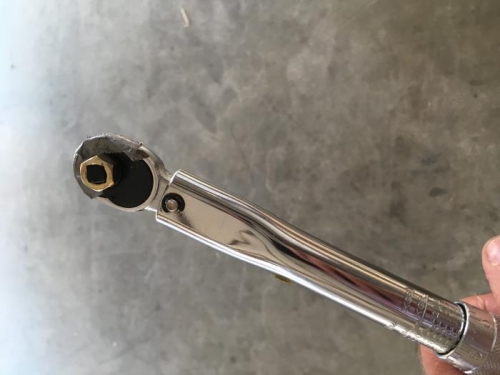 modified nut on torque wrench