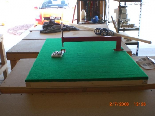 moveable table top for dimpling of larger skin surfaces.
