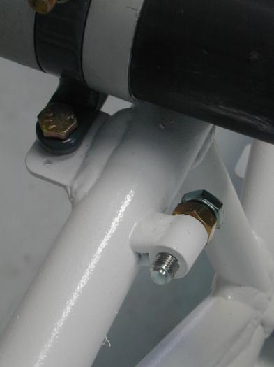 Aileron stop bolt and lock nut