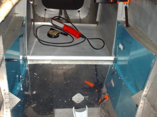 side panels with flap actuator installed