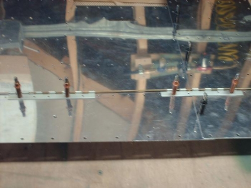 hinge pin is squarely aligned