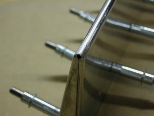 bend line not centered on hole