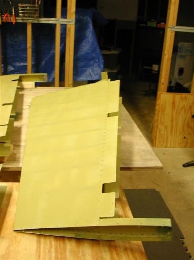 starboard elevator skin on