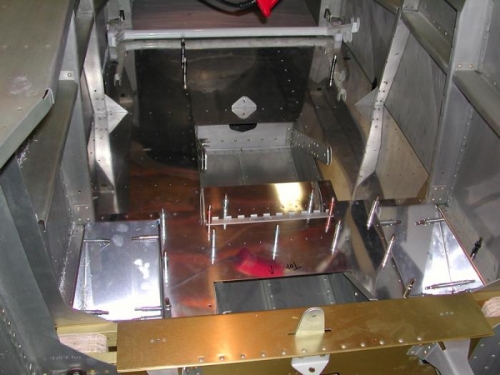 looking aft from wing center section