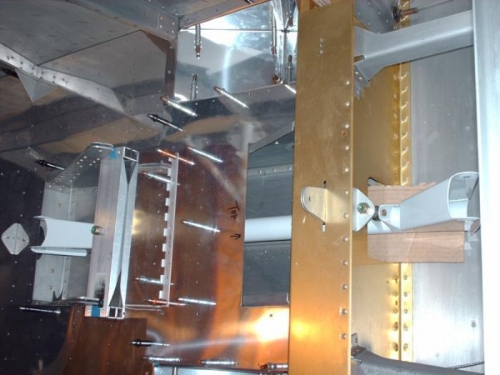 control column - fwd end is to the right