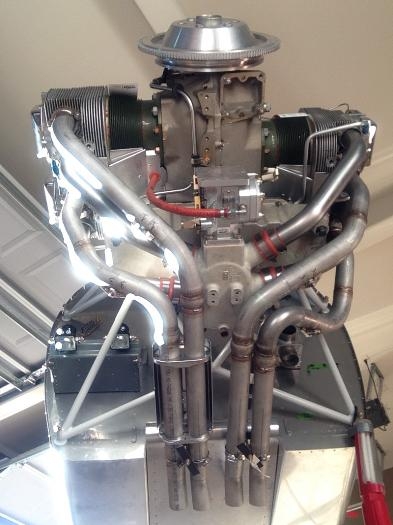 Looking up (top half of heat muff shown)