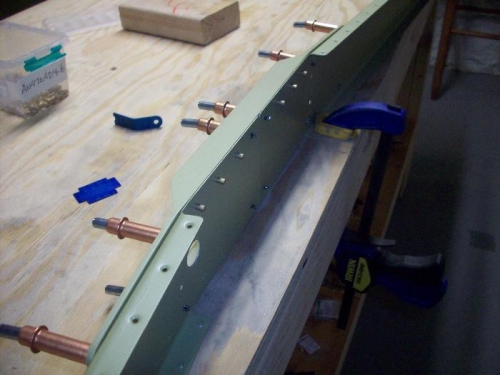 front spar cleco'd together