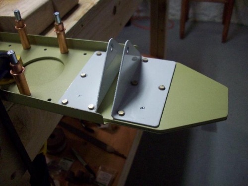 After drying, began assembly of the rear spar.