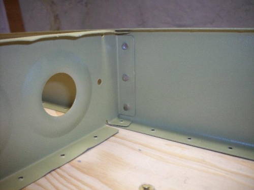 A shot of the rivets in the skeleton.