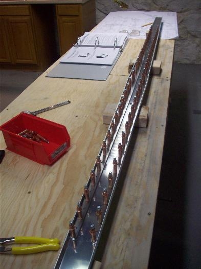 Cleco then drill #30 holes in rear spar assy.