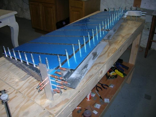 Rudder and skeleton after match drilling